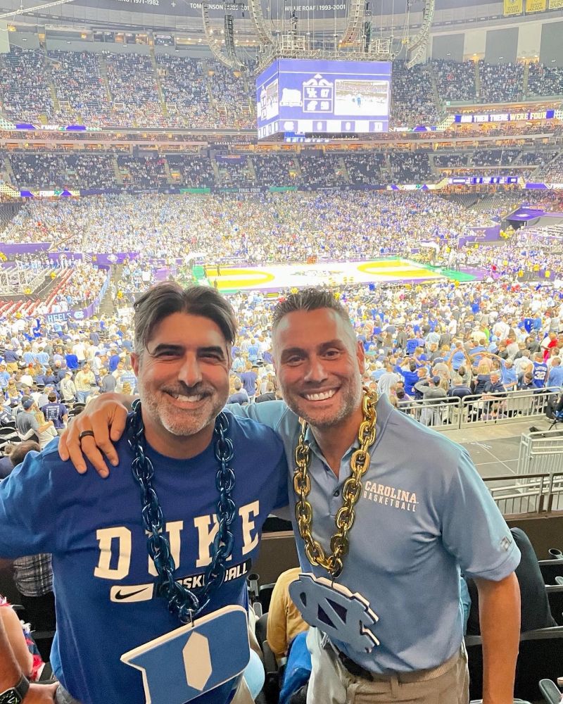 Two passionate dudes on a lofty mission. Duke University The